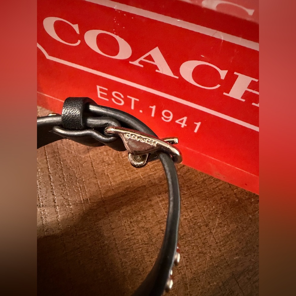 Coach Studded Leather Bracelet - Picture 6 of 10